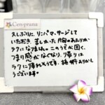 お客様の声～Cen-prana（センプラーナ）～成増駅徒歩2分の女性限定ほぐしストレッチ整体&マタニティマッサージ＆ハイパーナイフ